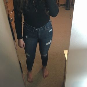 hollister ripped jeans